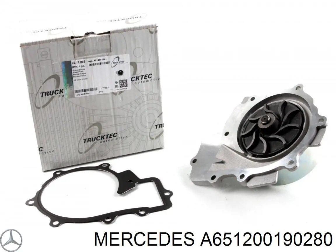 A651200190280 Mercedes Pompa chłodząca wodna