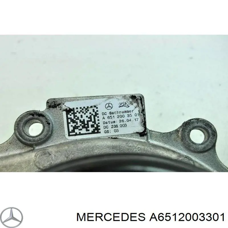 Do koszyka A6512003301 Mercedes Pompa chłodząca wodna