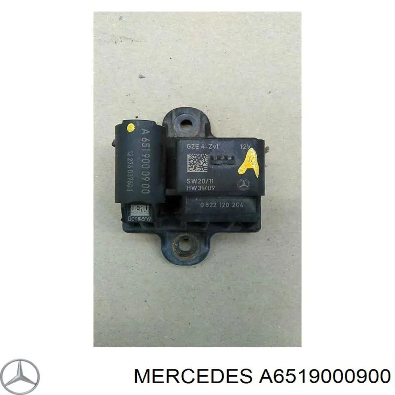 A6519000900 Mercedes Przekaźnik świec żarowych