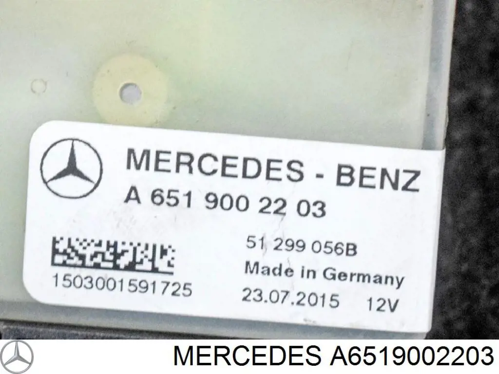 Przekaźnik świec żarowych Mercedes A6519002203 cena, od 81,72 USD