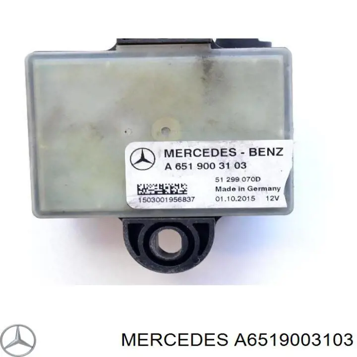 Przekaźnik świec żarowych Mercedes A6519003103 cena, od 103,86 USD