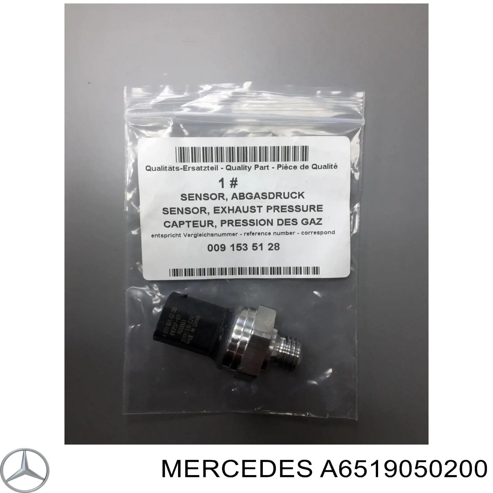 Do koszyka A6519050200 Mercedes Czujnik ciśnienia spalin