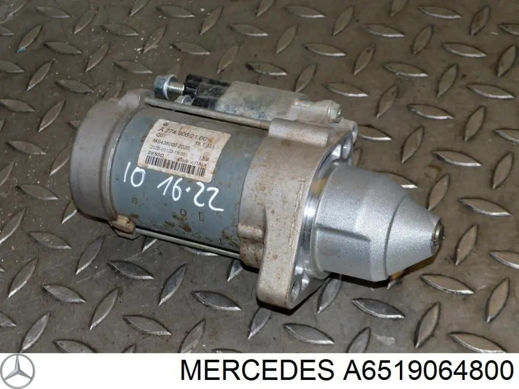 Do koszyka A6519064800 Mercedes Rozrusznik