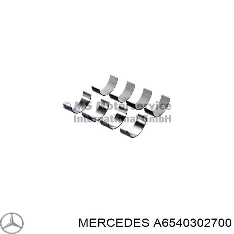 Panewki korbowodowe wału korbowego, zestaw, standardowe (STD) Mercedes A6540302700 cena, od 168,02 USD