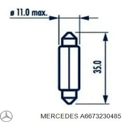 Do koszyka A6673230485 Mercedes Tuleja stabilizatora przedniego