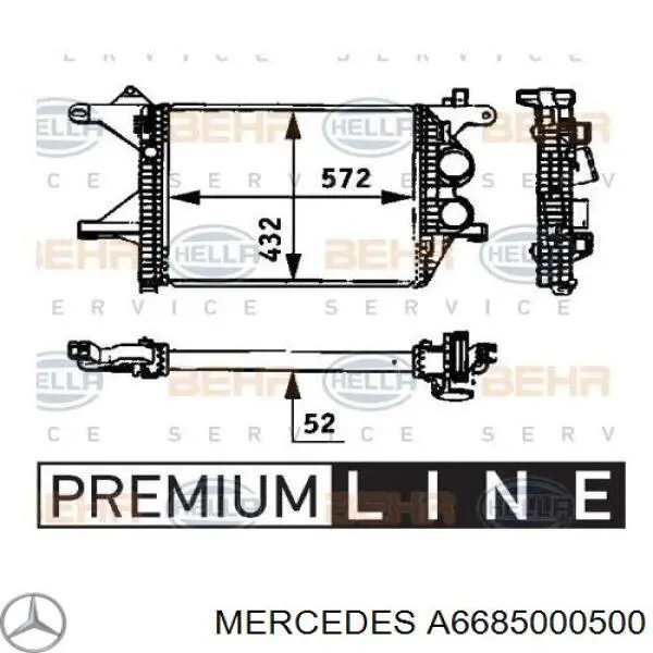 A6685000300 Mercedes Chłodnica intercoolera