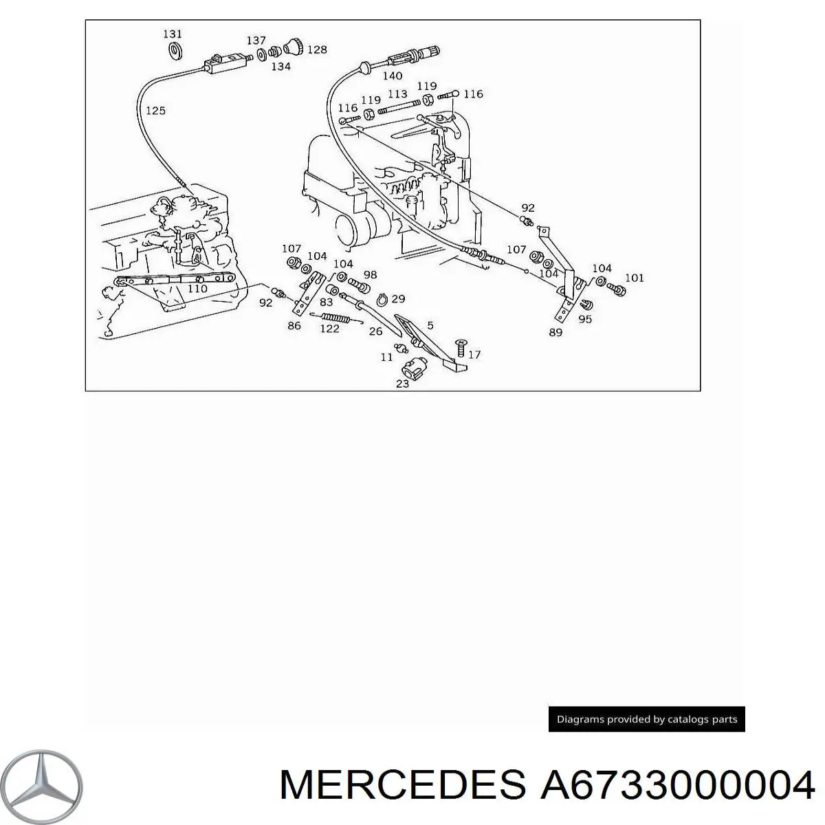 Pedał przyspieszenia (gazu) Mercedes A6733000004 cena, od 14,97 USD