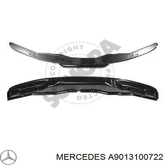 Wzmocnienie zderzaka przedniego Mercedes A9013100722 cena, od 78,10 USD