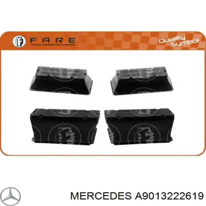 Odbój resoru przedniego Mercedes A9013222619 cena, od 10,21 USD