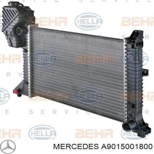 Do koszyka A9015001800 Mercedes Chłodnica silnika