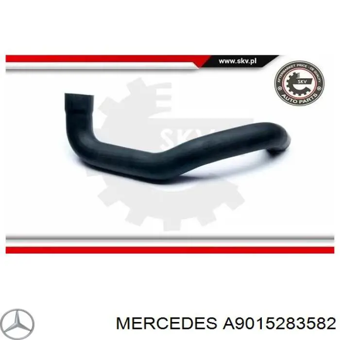Przewód (króciec) intercoolera Mercedes A9015283582 cena, od 34,19 USD