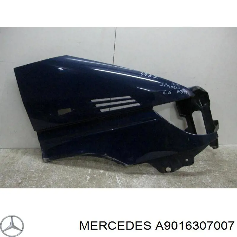 Błotnik przedni prawy Mercedes A9016307007 cena, od 199,08 USD