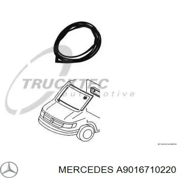 Do koszyka 9016710220 Mercedes Uszczelka szyby przedniej