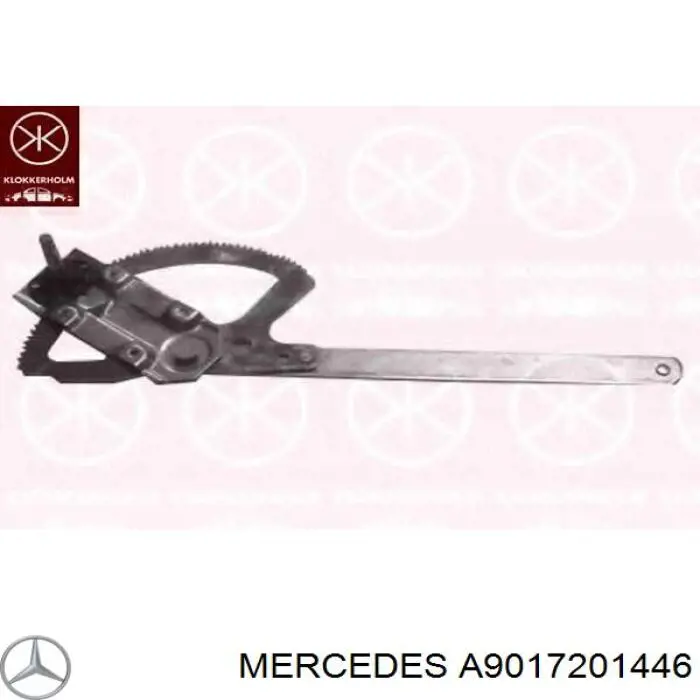 Mechanizm podnoszenia szyby drzwi przednich lewych Mercedes A9017201446 cena, od 41,67 USD