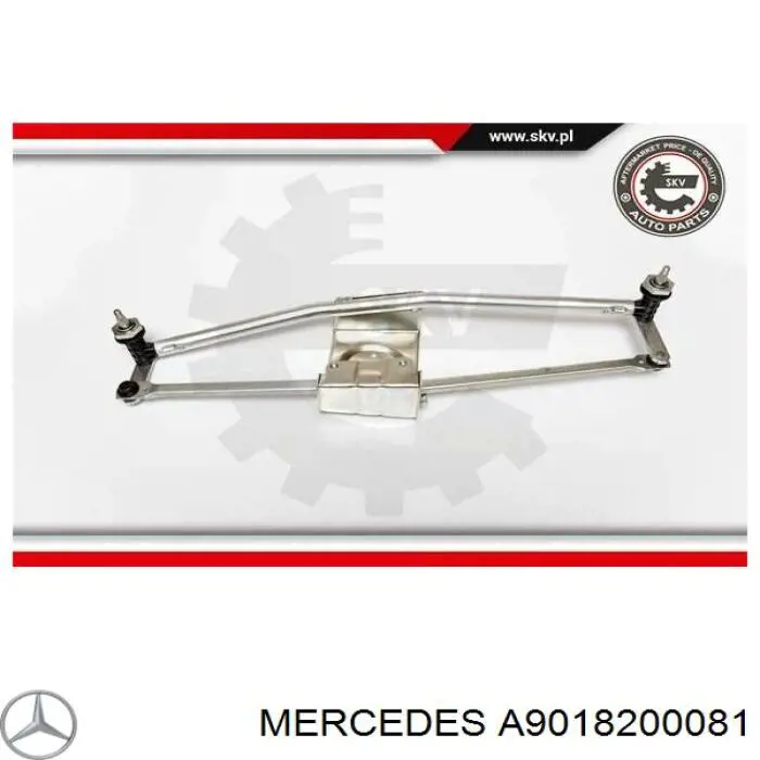Mechanizm wycieraczek Mercedes A9018200081 cena, od 36,96 USD