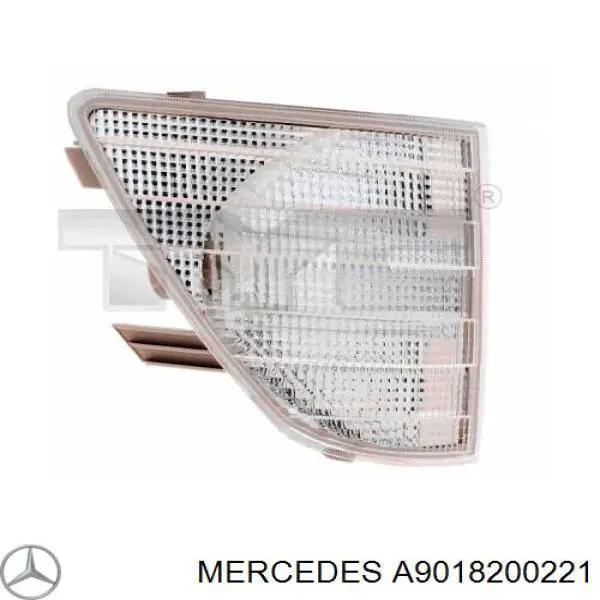 Kierunkowskaz prawy Mercedes A9018200221 cena, od 15,12 USD