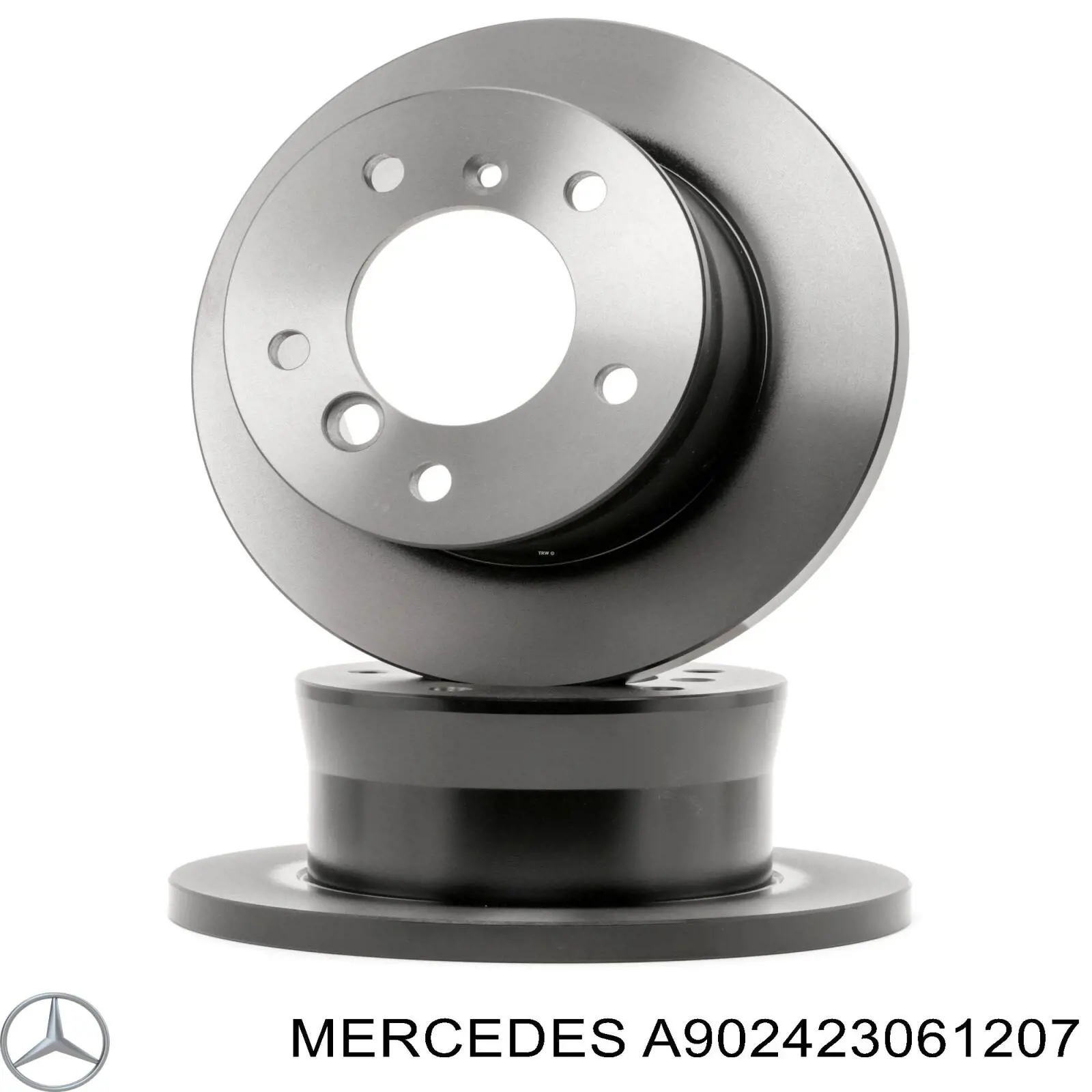 Do koszyka A902423061207 Mercedes Tarcza hamulcowa tylna
