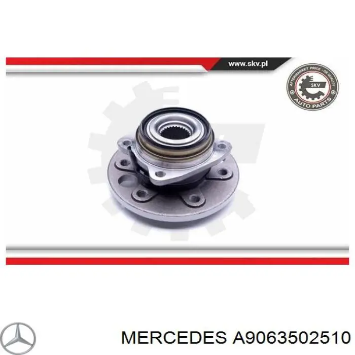 A9063502510 Mercedes Półoś tylna prawa
