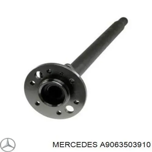 Do koszyka A9063503910 Mercedes Półoś tylna lewa