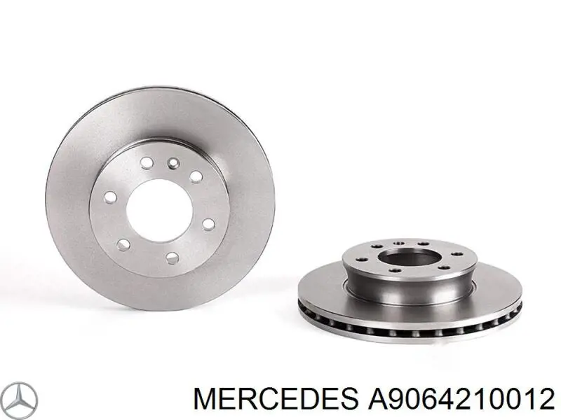 Do koszyka A9064210012 Mercedes Tarcza hamulcowa przednia