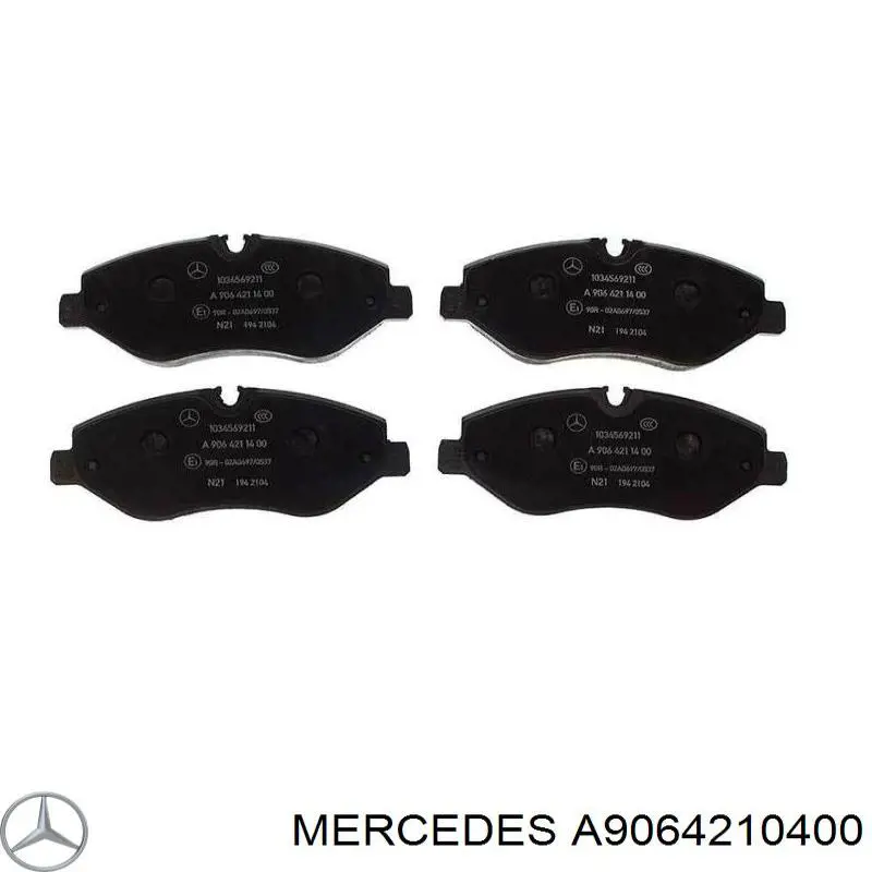 Do koszyka A9064210400 Mercedes Klocki hamulcowe przednie tarczowe