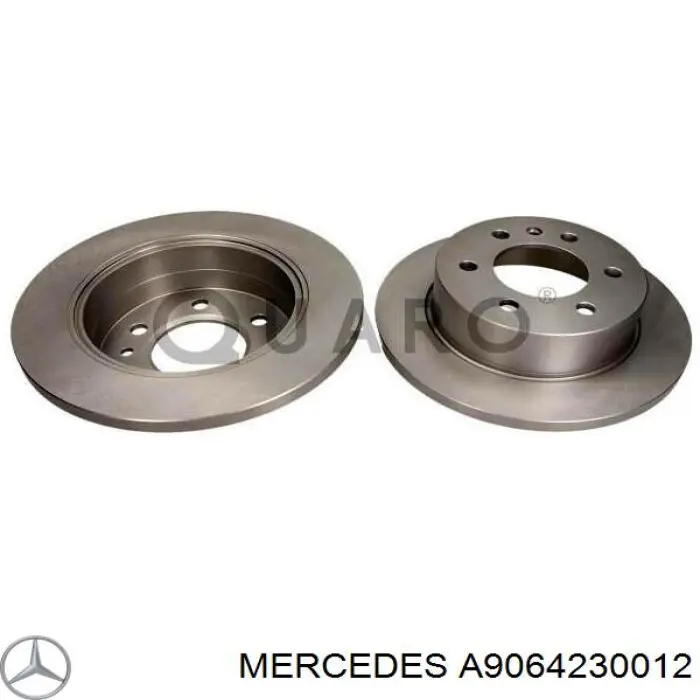 Tarcza hamulcowa tylna Mercedes A9064230012 cena, od 52,28 USD