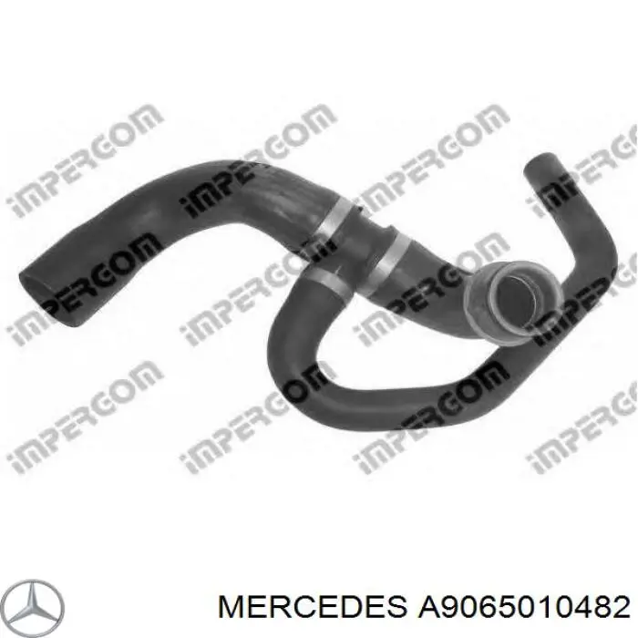 A9065010482 Mercedes Przewód (króciec) chłodnicy dolny