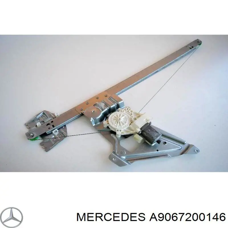 A9067200146 Mercedes Mechanizm podnoszenia szyby drzwi przednich prawych