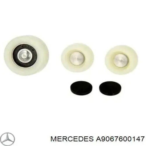 Do koszyka A9067600147 Mercedes Rolka drzwi bocznych (przesuwnych) prawa górna