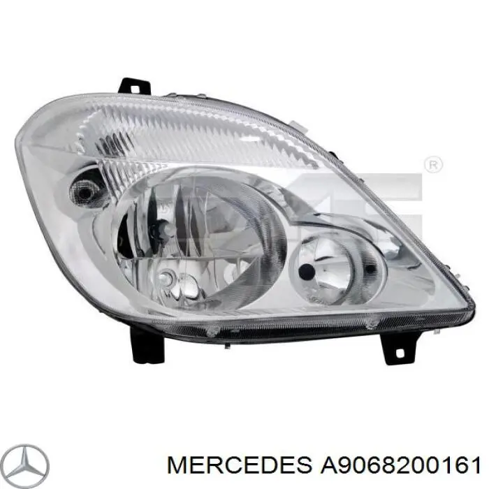 Reflektor lewy Mercedes A9068200161 cena, od 204,99 USD