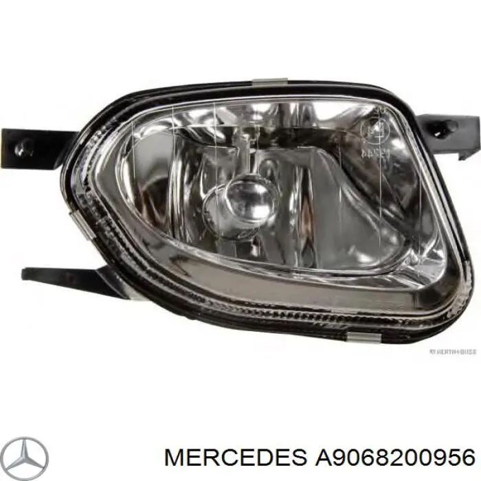 A9068200956 Mercedes Lampa przeciwmgielna prawa