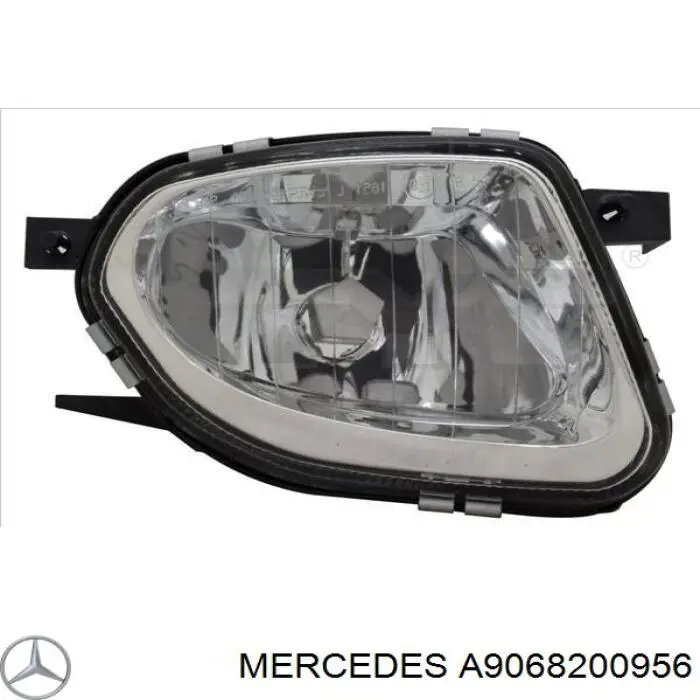 Lampa przeciwmgielna prawa Mercedes A9068200956 cena, od 62,99 USD