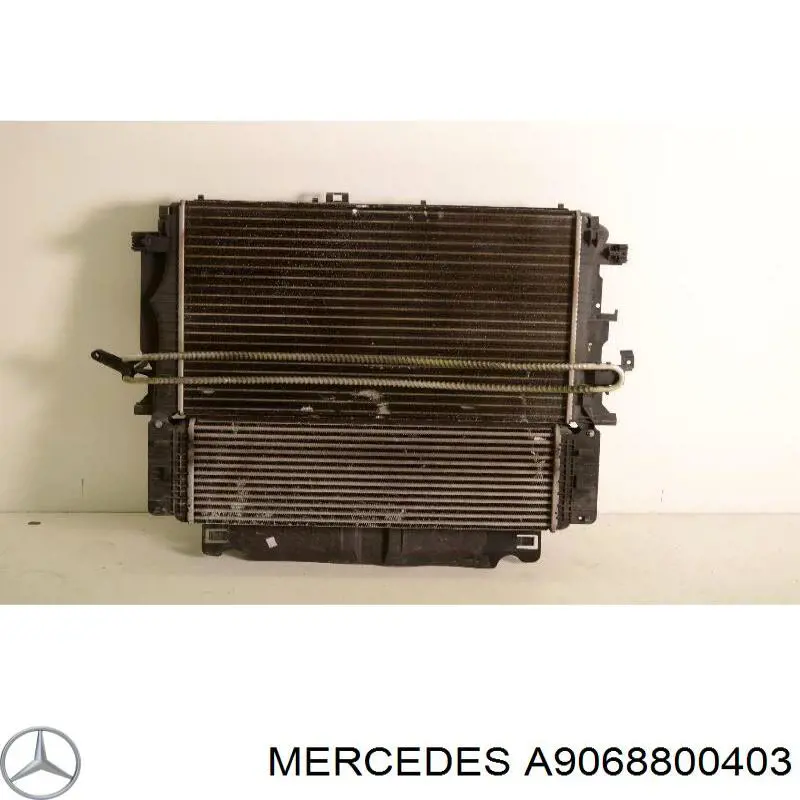 A9068800403 Mercedes Osłona chłodnicy kompletna (panel mocowania reflektorów)
