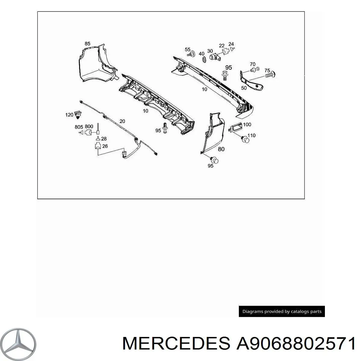Do koszyka Zderzak tylny Mercedes Sprinter II 3,5-t 906
