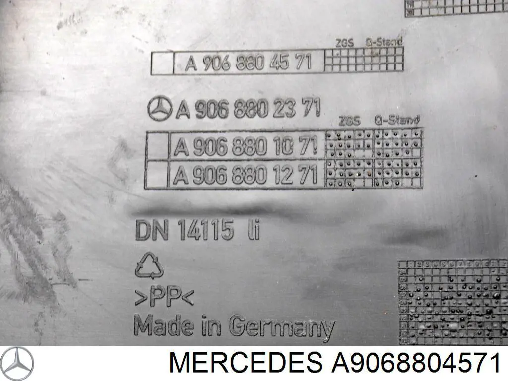 A9068804571 Mercedes zderzak tylny, lewa część