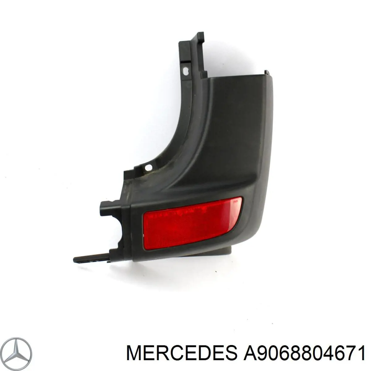 A9068804671 Mercedes zderzak tylny, prawa część