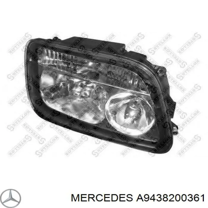 Reflektor lewy Mercedes A9438200361 cena, od 150,42 USD
