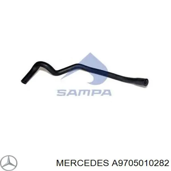 Do koszyka A9705010282 Mercedes Przewód (króciec) układu chłodzenia
