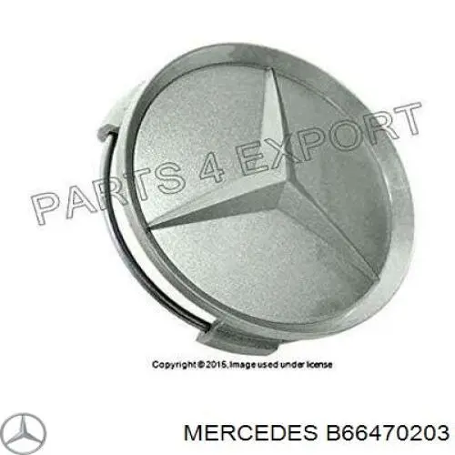 Do koszyka B66470203 Mercedes Kołpak do obręczy koła
