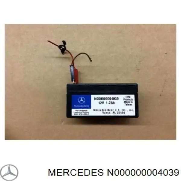 Bateria (akumulator) Mercedes N000000004039 cena, od 16,25 USD