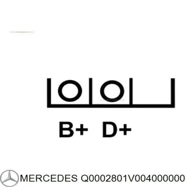 Alternator Mercedes Q0002801V004000000 cena, od 100,98 USD