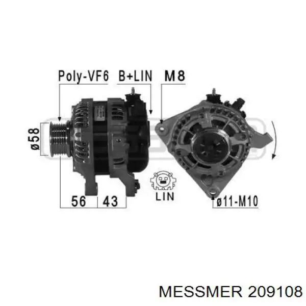 270600N100 Toyota Alternator