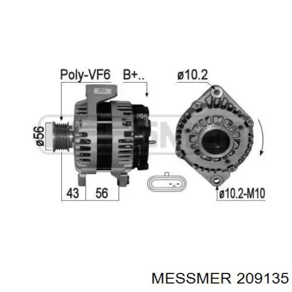 Alternator do SsangYong Actyon  