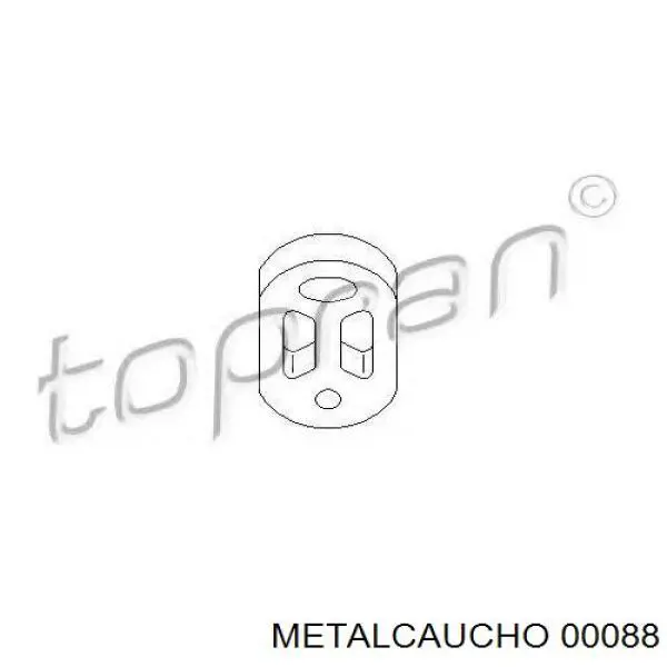 Do koszyka 00088 Metalcaucho Poduszka mocowania tłumika