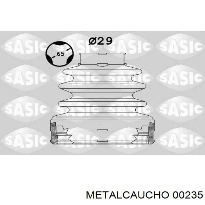 Osłona przegubu homokinetycznego półosi przedniej wewnętrzna Metalcaucho 00235 cena, od 9,77 USD