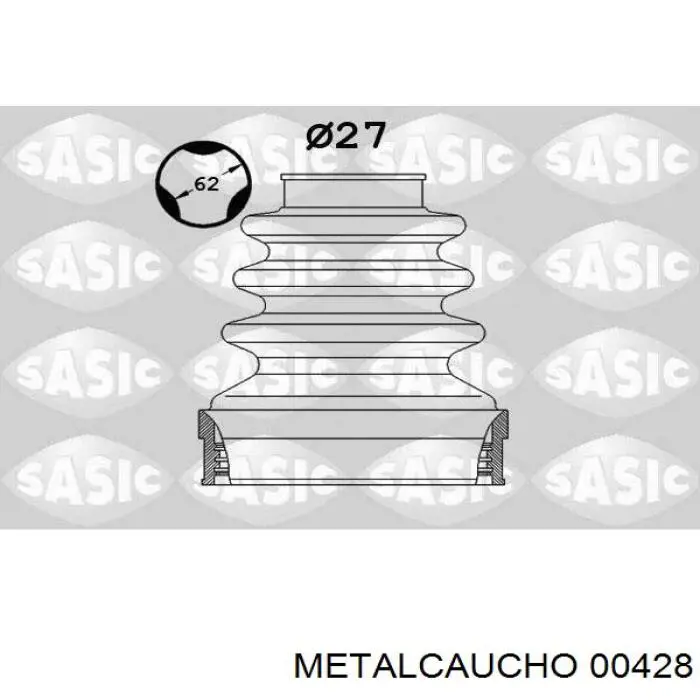 Osłona przegubu homokinetycznego półosi przedniej wewnętrzna Metalcaucho 00428 cena, od 9,27 USD