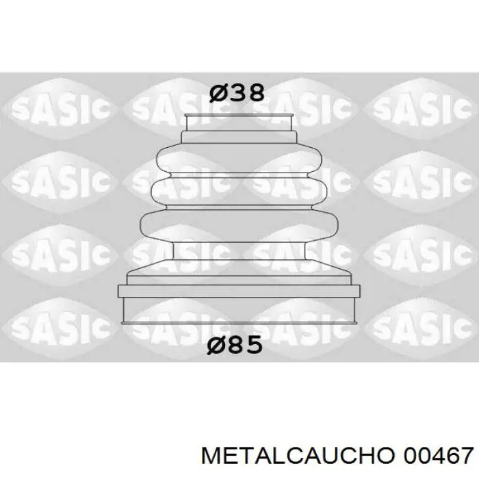 Osłona przegubu homokinetycznego półosi przedniej wewnętrzna Metalcaucho 00467 cena, od 10,32 USD