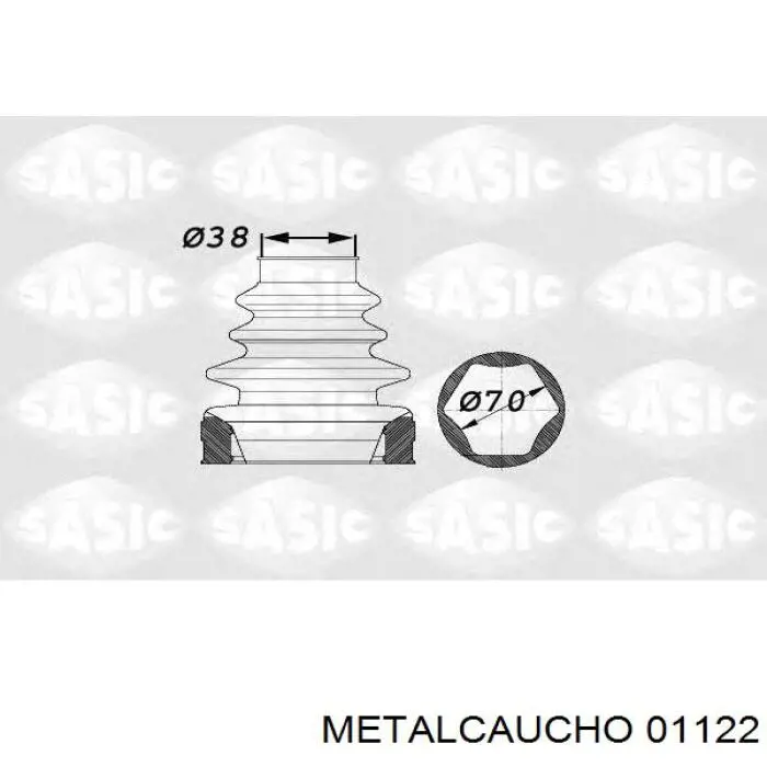 Osłona przegubu homokinetycznego półosi przedniej wewnętrzna Metalcaucho 01122 cena, od 18,18 USD