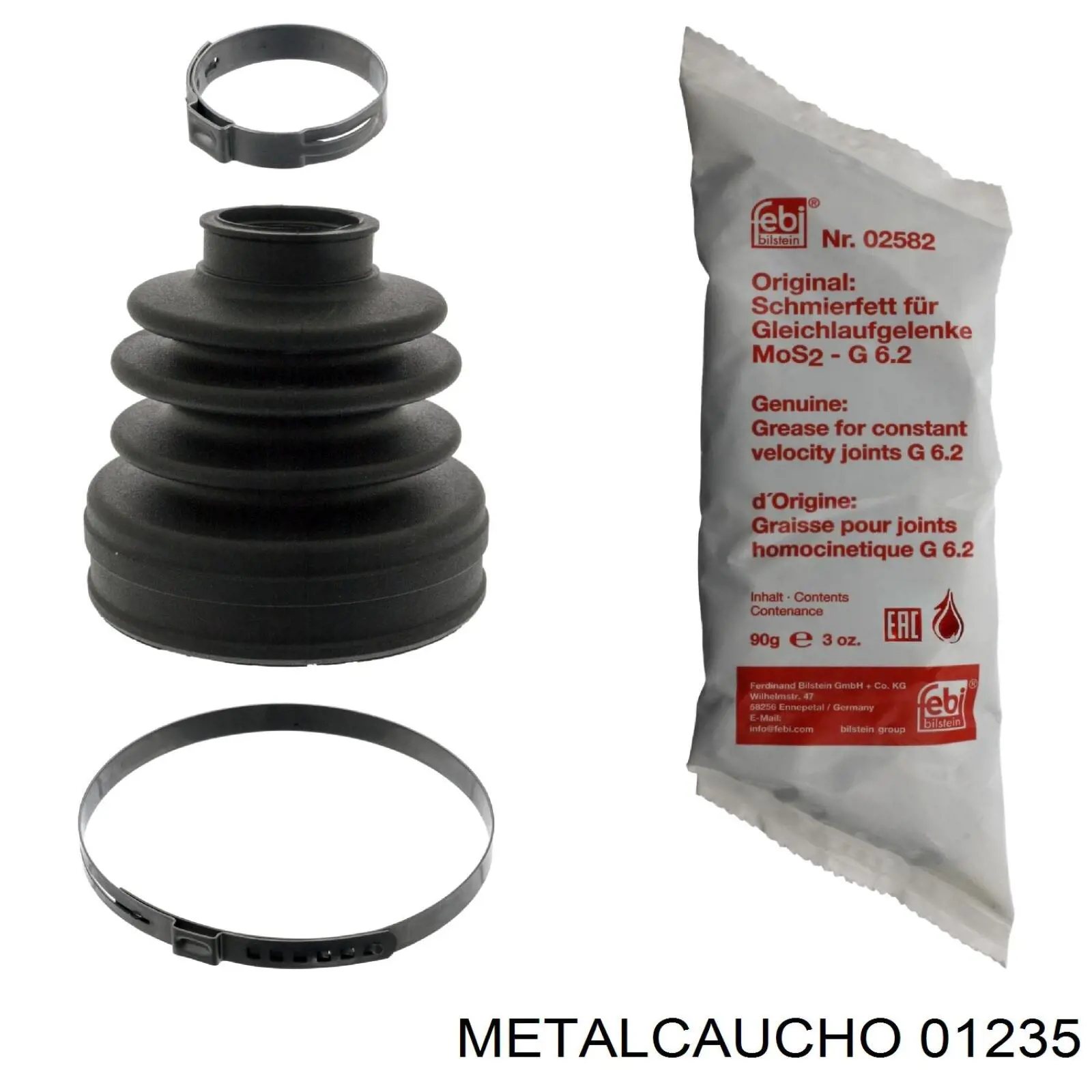 Osłona przegubu homokinetycznego półosi przedniej wewnętrzna Metalcaucho 01235 cena, od 13,08 USD