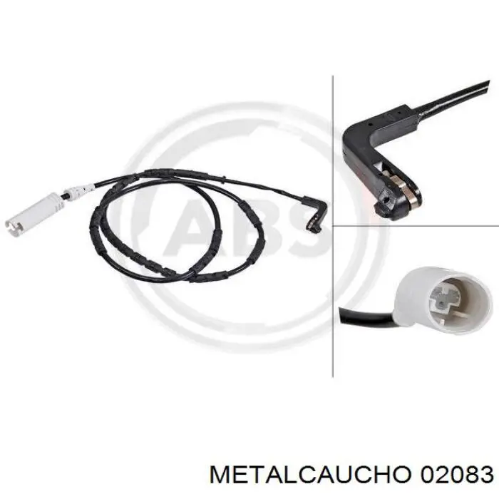 Czujnik zużycia klocków hamulcowych tylny Metalcaucho 02083 cena, od 13,04 USD